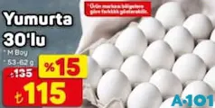 YUMURTA 30'LU M BOY 53-62 G YUMURTA 30'LU M BOY 53-62 G
